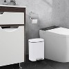 Trash Can, 5L/1.3 Gallon Stainless Steel Garbage Bin with Silent Closing Lid & Foot Pedal, Odor Control Indoor Trash Can for Bathroom - 2 of 4