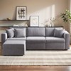 Gymojoy 71"/99.3"/118.1" Loveseat Cloud Sofa Modular Sectional Couch with Deep Seat for Living Room - 4 of 4