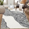 Modern Abstract Rug – Foldable Washable Low-Pile Soft Carpet, Non-Shedding Non-Slip Floor Rug for Home, Office, Hotel - 2 of 4