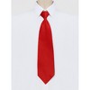 Allegra K Men's Pre Tied Formal Casual Zipper Solid Color Adjustable 8cm-wide Tie - 2 of 4
