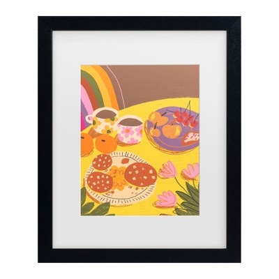 Trademark Fine Art - Gigi Rosado  Yellow table Matted Framed Art