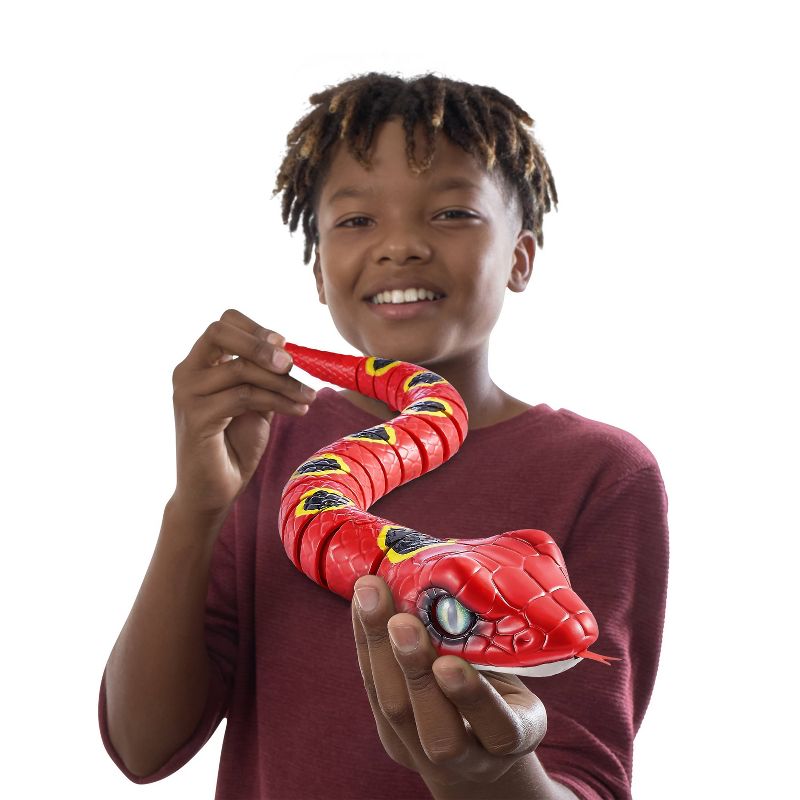 Robo Alive Robotic Red Snake Toy by ZURU, 3 of 7