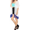 LA LEELA Women's Summer Vacation Holiday Wear Beach Open Front Holiday Duster Beachwear Cardigans - 4 of 4