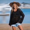 Women's Chic Crochet Knit Beach Cover Up Top - Cupshe - 3 of 4