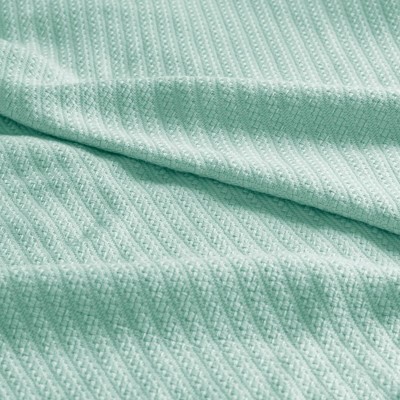 Twin Light Blue Cotton Machine Washable Blanket