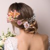 Unique Bargains Women's Fake Flowers Hair Clips Purple 16 Pcs - 3 of 4