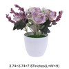 Unique Bargains Artificial Plants Mini Flower Plastic 3.74"x3.74"x7.87" 1 Pcs - 3 of 4