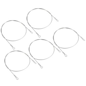 Unique Bargains Stainless Steel Light Outdoor Travel Luggage Safety Locking Cables 0.2" ID Eyelets - 1 of 4