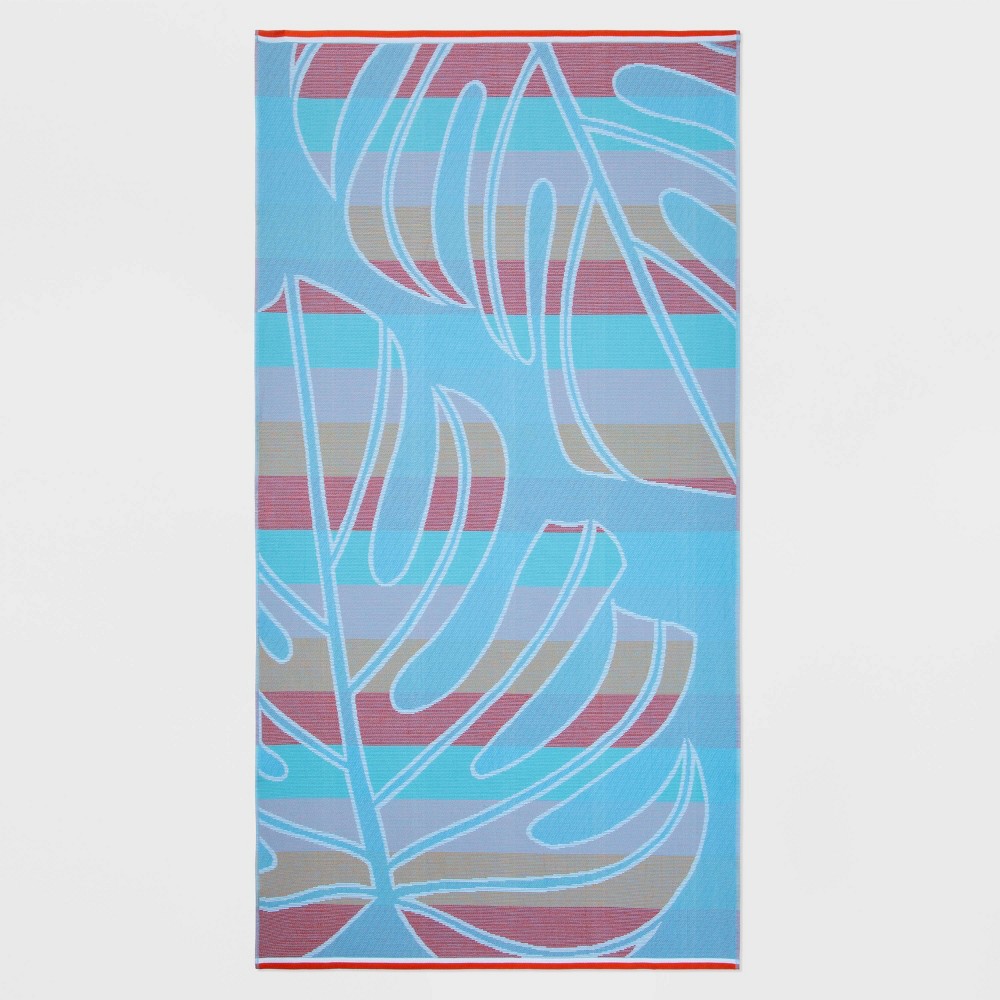 Photos - Towel Palm Leaf Print Sand Resist Beach  - Sun Squad™