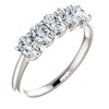 Pompeii3 1 1/2Ct Oval Moissanite Marquise Wedding Ring in White, Yellow or Rose Gold - 2 of 4