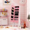 Costway Kids Jewelry Cabinet Standing Children Jewelry Organizer with Full-Length Mirror White/Pink - 2 of 4