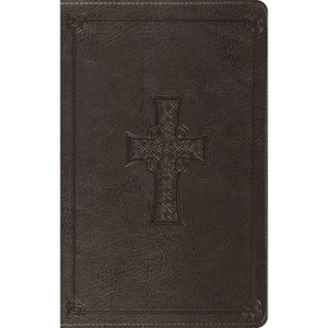 ESV Value Thinline Bible (Trutone, Charcoal, Celtic Cross Design) - by  Esv Bibles (Leather Bound) - 1 of 1