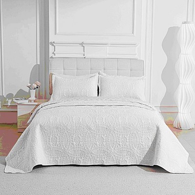 Legacy Decor 3 PCS Set Bedspread Coverlet Reversible Oversized