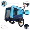 VisioGear Outdoor Foldable Pet Stroller, Dog Stroller with Mesh Screen Layer for Elder Pets, Blue & Black, 53.9"*21.6"*34.2" - 4 of 4
