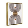 Stupell Industries Asymmetrical Rainbow Reflection Abstract Round Shapes Brown White - 3 of 4