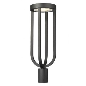 Z-Lite Leland 1 - Light Post Light in  Sand Black - 1 of 4