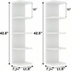 5 Tier Lack Floating Shelf Set of 2 White Wall Display Shelf Unit Modern Home Decor Storage Organizer - 2 of 4