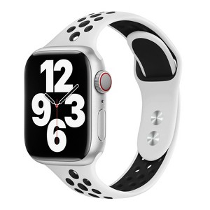 HTUTWOOO Compatible with Apple Watch Band 45mm 44mm 46mm 42mm 49mm Ultra 2,Soft Silicone Sport Bands Wristband Replacement Strap for iWatch SE Series - 1 of 4
