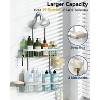 Aoibox Hanging Shower Caddy Organizer with 2-Tier Baskets, 3 Hooks & Soap Holder, Rust-Resistant Aluminum, Anti-Slip Design for Bathroom Storage - 3 of 4