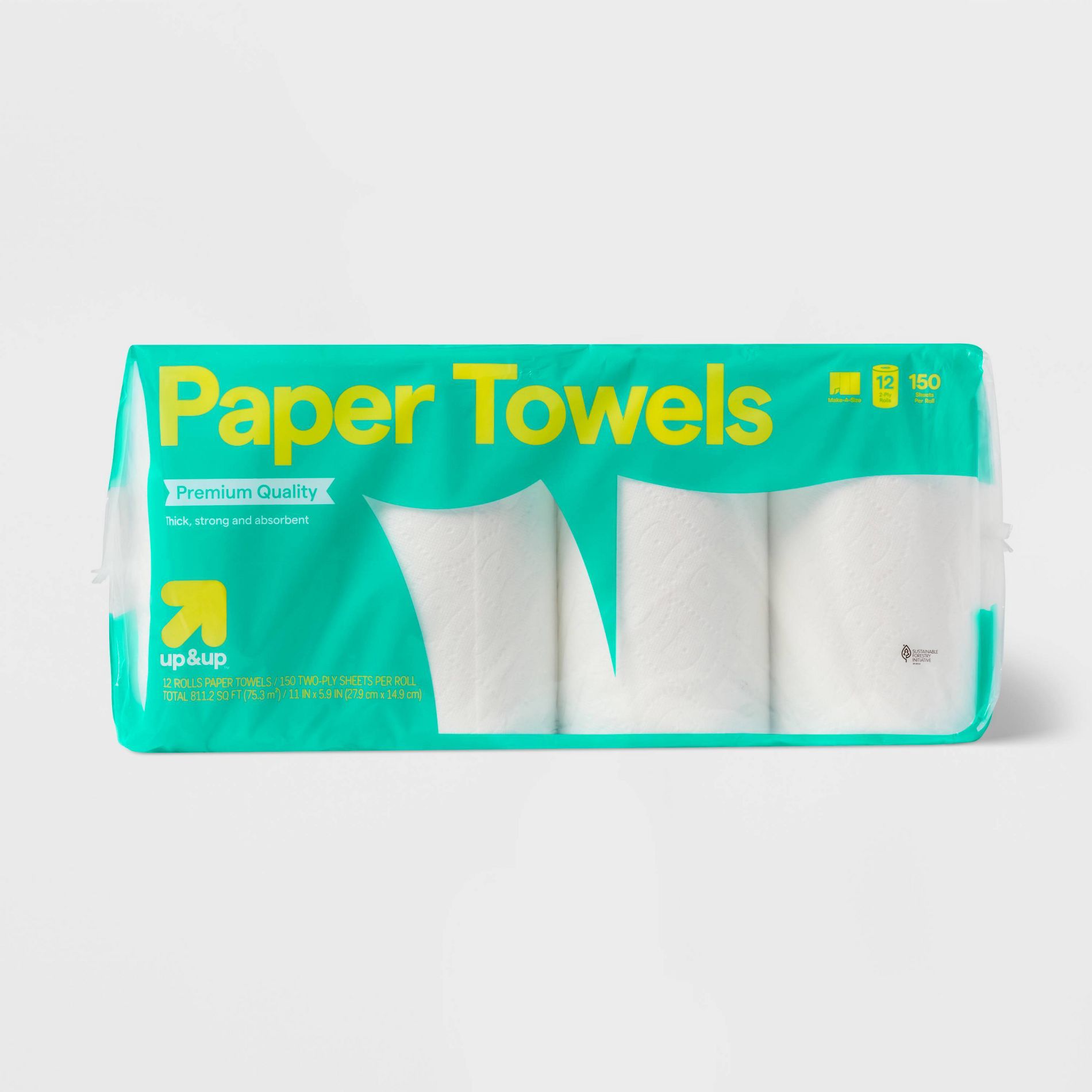Make-A-Size Paper Towels - 150 sheets - up&up™