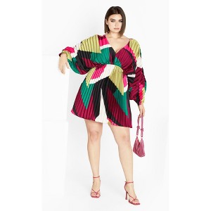 Women's Plus Size Chloe Print Dress - multi | CITY CHIC - 1 of 4