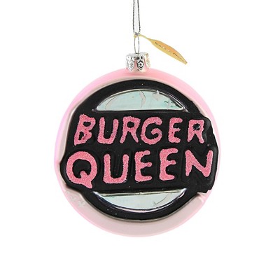 Holiday Ornament 3.75" Burger Queen Fast Food Hammberger King  -  Tree Ornaments