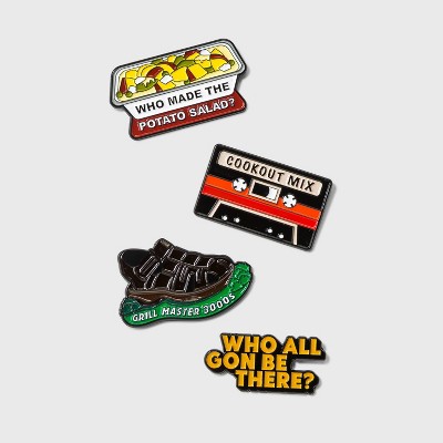 Coloring Pins Black History Month - Cook Out Pins Multipack