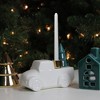 Northlight Ceramic Truck with Christmas Tree Taper Candlestick Holder - 6" - White - 3 of 4