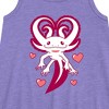 Girls' - Instant Message - Axolotl Heart Fins Graphic Sleeveless Aline Dress - 2 of 4