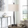 Uttermost Counteract Rust Metal Table Lamp – 34.75"H Aged Black Tapered Base with Industrial Styling - 2 of 4