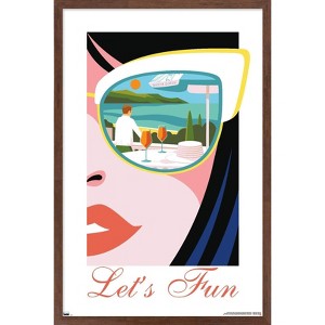 Trends International The White Lotus - Let's Fun Framed Wall Poster Prints - 1 of 4