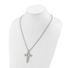 Chisel Stainless Steel Polished Geometric Cross Pendant on a 22" Box Chain Necklace - 4 of 4