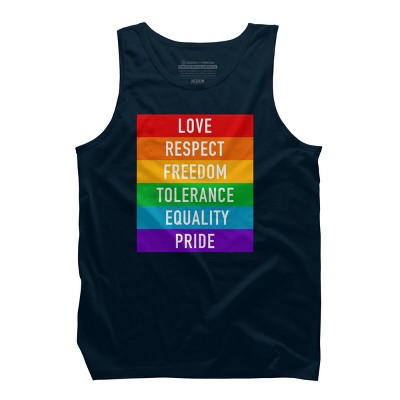 Adult Design By Humans Pride Rights Motto By PINHEAD66 Tank Top