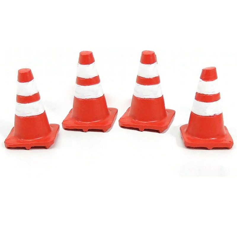 Traffic Cones Set of 4 Accessory For 1:24 Models by American Diorama, 2 of 4