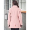 INSPIRE CHIC Women's Elegant Notched Lapel Button Single Breasted Winter Coat - 4 of 4