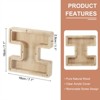 Unique Bargains Wooden Alphabet Money Saving Box Party Decorative Bank - 2 of 4