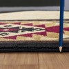 Kumasinova Southwest Area Rug with Vibrant Colors for Living Room, Kid & Pet-Friendly, Made in Turkey, Stain-Resistant Door Mat - 4 of 4