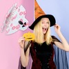 Unique Bargains Halloween Funny Style Hair Clips 3.15" Length Pink White 1 Pc - 2 of 3