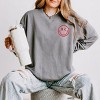 S.W.Smiley Fishing Club Anchor - Women's Lightweight Garment Dyed Sweatshirt - 2 of 4