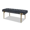 TiramisuBest Industrial Counter-Height Bench - Light Gray Foam-Cushioned Seat for Kitchen & Dining - 4 of 4