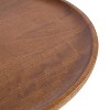 Kate and Laurel Xyler Wood and Metal Side Table, 14x14x24, Walnut Brown - 3 of 4