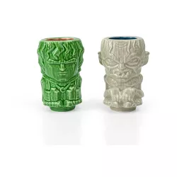 Beeline Creative Geeki Tikis Lord Of The Rings Frodo & Gollum Mini Muglets | 2-Ounce Ceramic Mugs