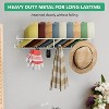 Hat Organizer Racks for Baseball Caps - Metal Hat Storage Holder Shelves for Wall Fit 20 Caps - 3 Pack, White - 2 of 4