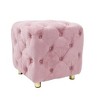 NicBex Square Ottoman for Bedroom,Modern Velvet Upholstered Ottoman,Soft Foot Stool for Bedroom,Living Room,Entryway - 4 of 4