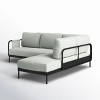 Modular LShaped Performance Fabric Sectional Sofa MatteFinish Frame & Ultra Support Seating Platform Ready - 4 of 4