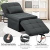 Ainfox Multi-Function Folding Ottoman Couch Bed with Adjustable Backrest Modern Convertible Chair for Living Room Apartment Office - 4 of 4
