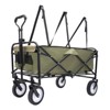 VisioGear Multi-use Bag Collapsible Foldable Wagon Cart, Beach Wagon Grocery Cart with Liner Bag and Cover, Green, 35.04"*21.65"*38.98" - 4 of 4