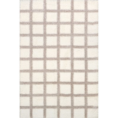 Nuloom Christabel Checkered High-Low Shag Area Rug