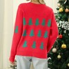 Womens Ugly Christmas Sweater Funny Santa Funny Xmas Holiday Party Knitted Pullover - 4 of 4