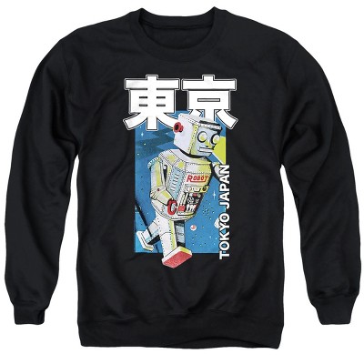 Men's Robot Tokyo Crewneck Sweatshirt, Black, 3X Large : Target